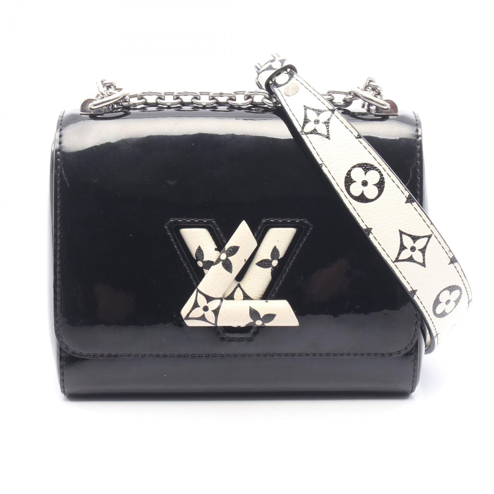 ルイ・ヴィトン LOUIS VUITTON ショルダーバッグ ツイストPM ノワール M54243 ノワール パテントレザー レザー ツイストPM レディース Used B