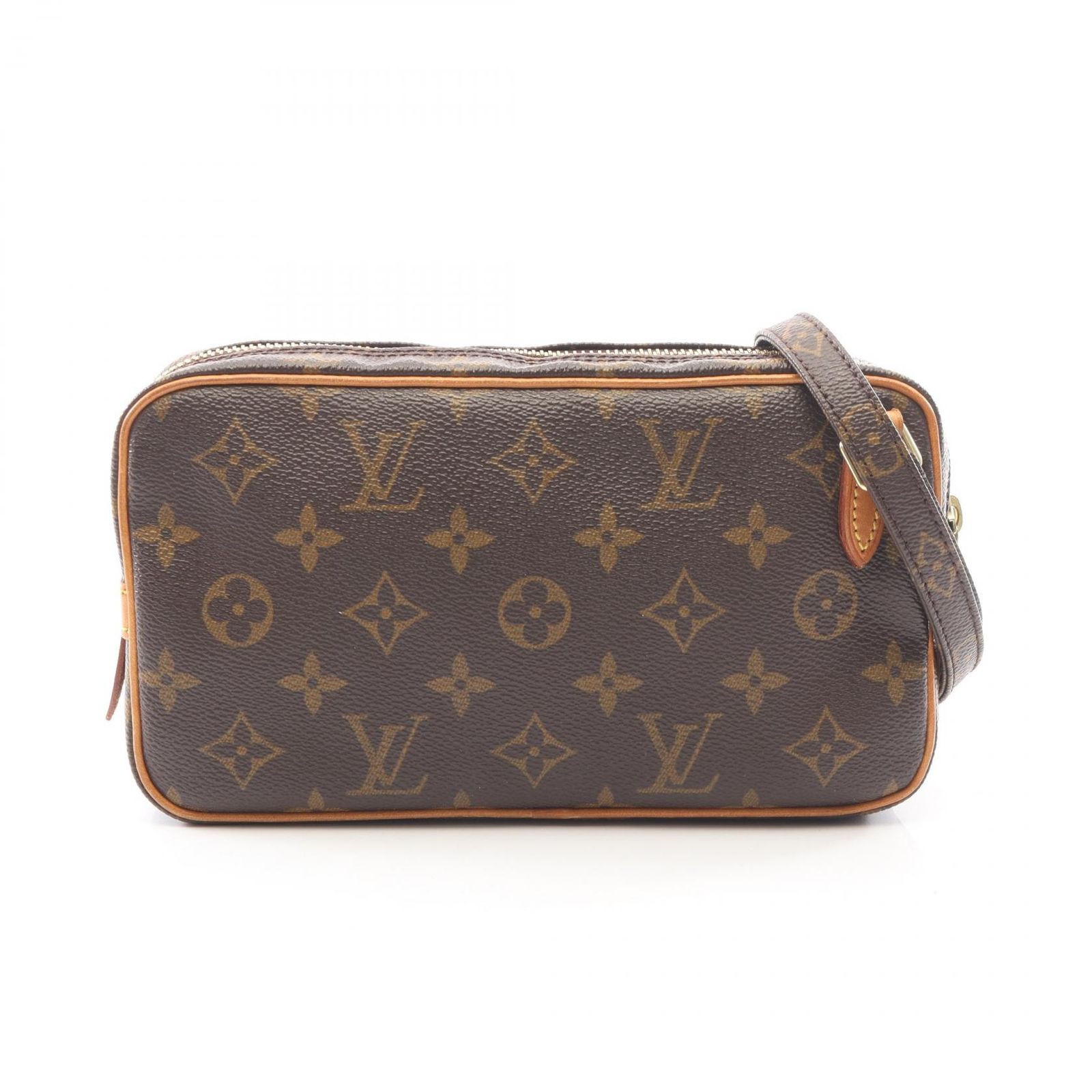 ルイ・ヴィトン LOUIS VUITTON ショルダーバッグ マルリーバンドリエール モノグラム M51828 PVCコーティングキャンバス レザー ポシェット・マルリーバンドリエール