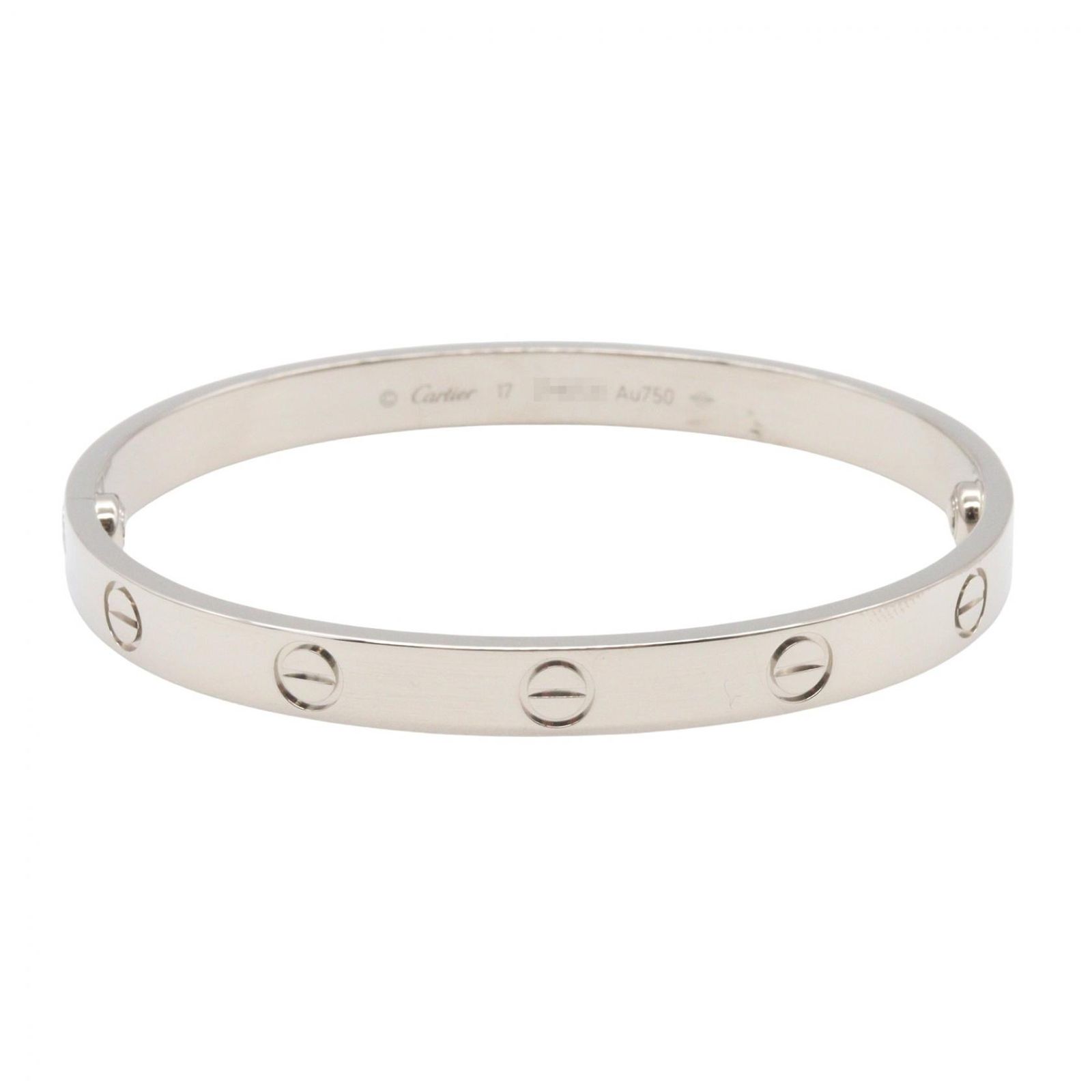 カルティエ CARTIER ブレスレット ラブブレス B6035417 腕回16cm K18WG(ホワイトゴールド) ラブブレス レディース Used A
