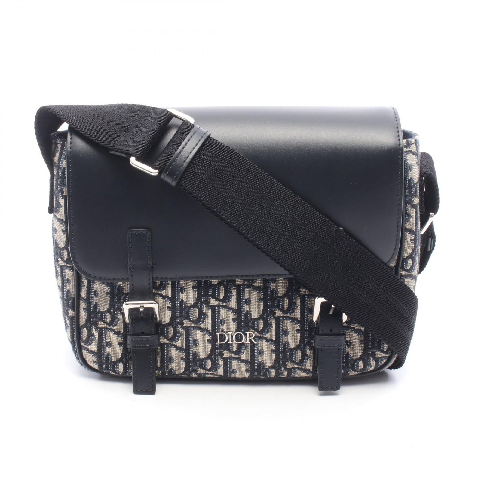 ディオール Dior ショルダーバッグ オブリーク キッズ メッセンジャーバッグ M9994P7VY アイボリー/ネイビー/ブラック キャンバス レザー オブリーク キッズ メッセンジャーバッグ