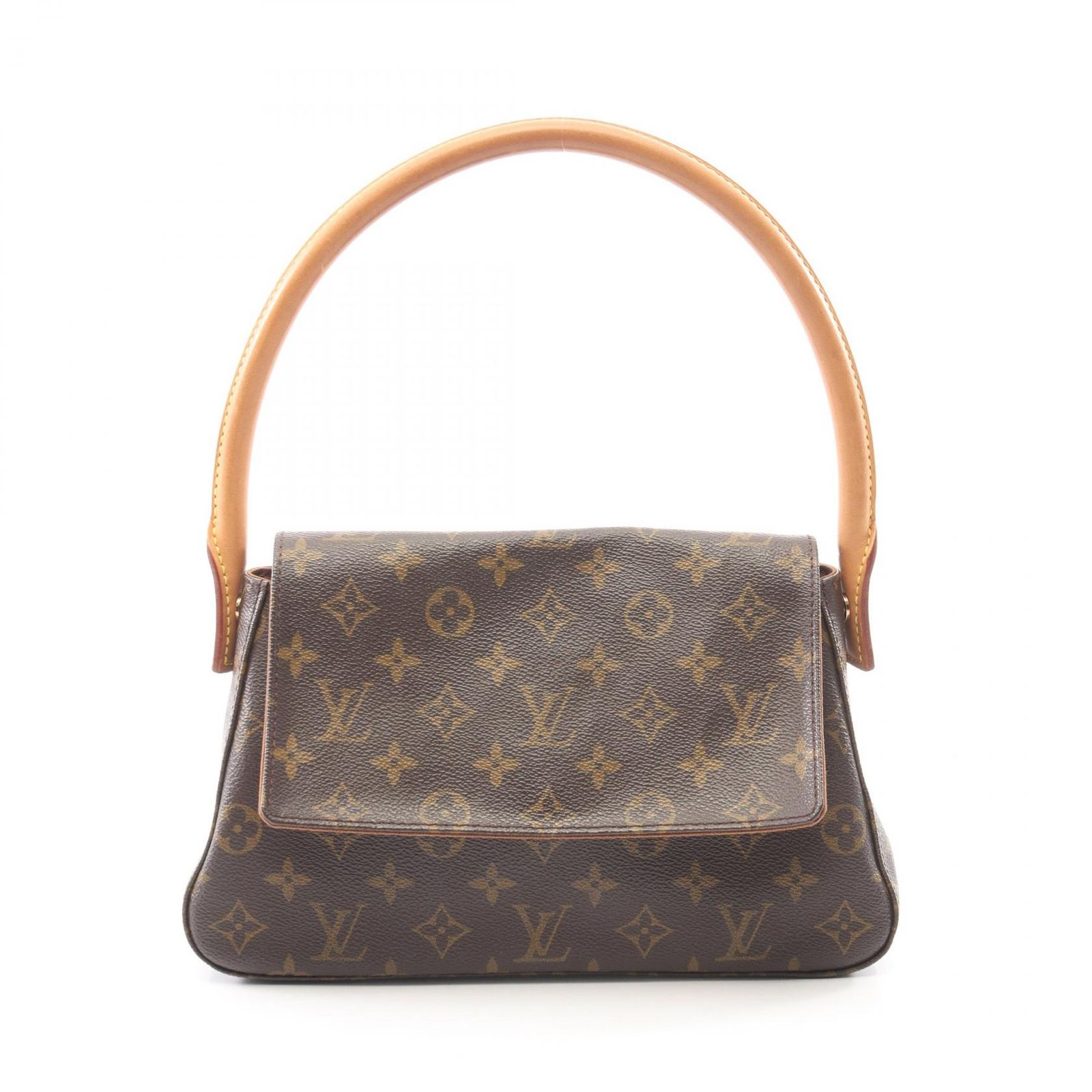 ルイ・ヴィトン LOUIS VUITTON ハンドバッグ ミニルーピング モノグラム M51147 PVCコーティングキャンバス レザー ミニ・ルーピング レディース Used B