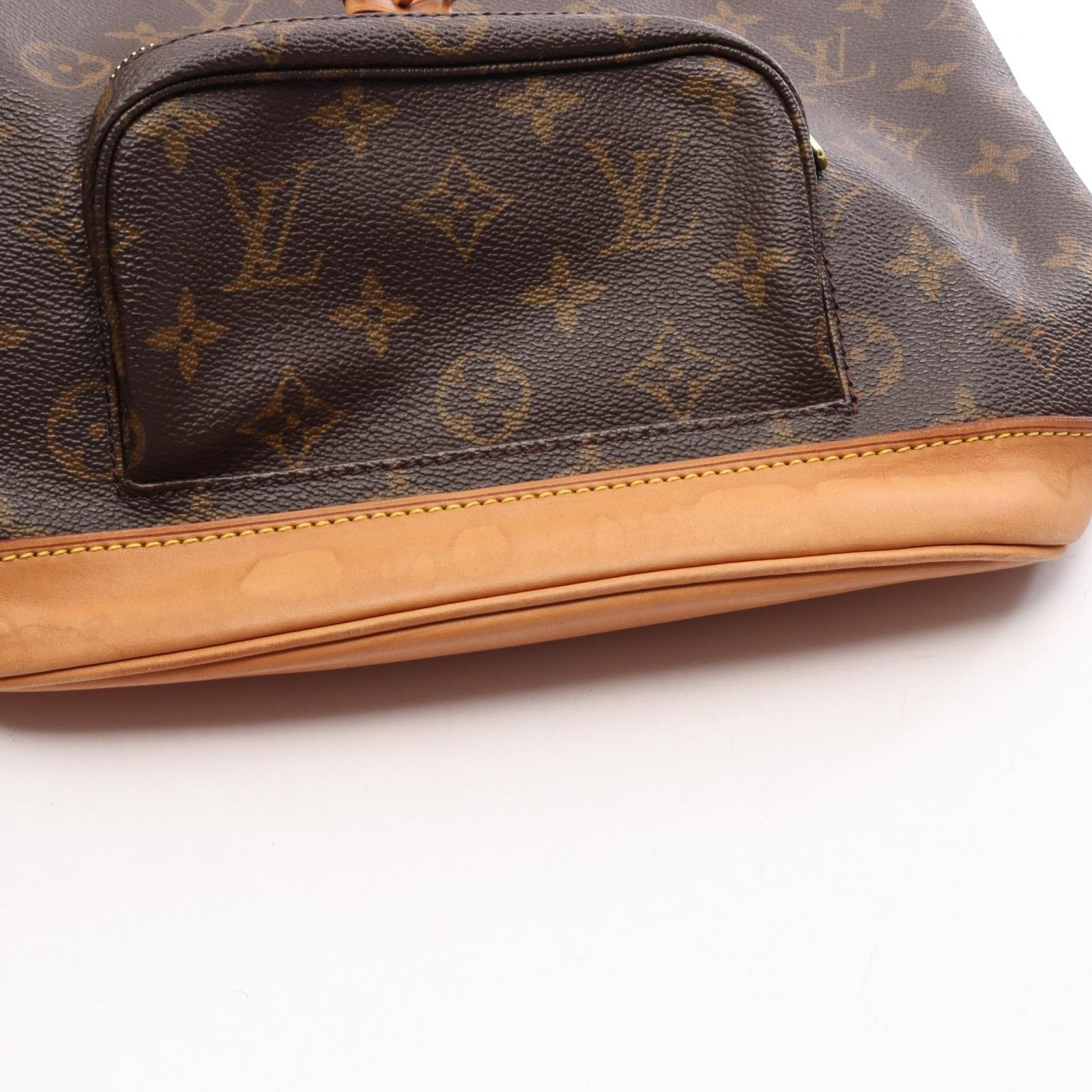 ルイ・ヴィトン LOUIS VUITTON リュックサック バックパック モンスリMM モノグラム M51136 PVCコーティングキャンバス レザー モンスリMM レディース Used B