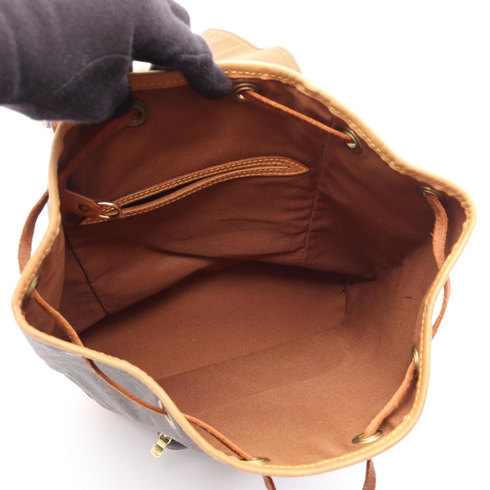 ルイ・ヴィトン LOUIS VUITTON リュックサック バックパック モンスリMM モノグラム M51136 PVCコーティングキャンバス レザー モンスリMM レディース Used B