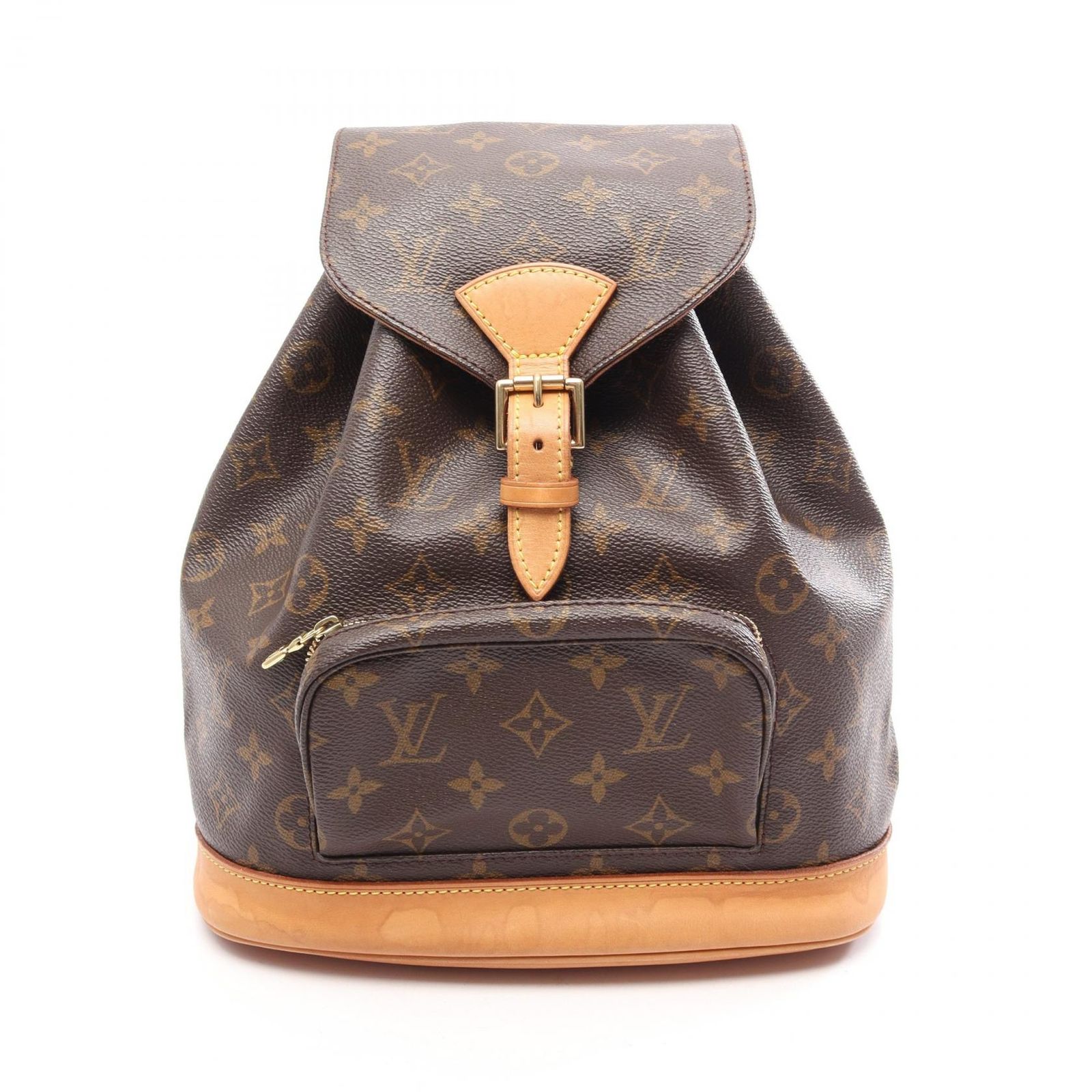 ルイ・ヴィトン LOUIS VUITTON リュックサック バックパック モンスリMM モノグラム M51136 PVCコーティングキャンバス レザー モンスリMM レディース Used B