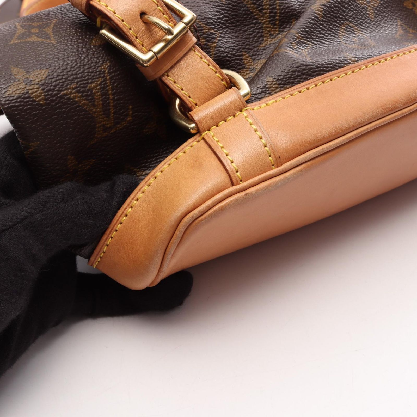 ルイ・ヴィトン LOUIS VUITTON リュックサック バックパック モンスリMM モノグラム M51136 PVCコーティングキャンバス レザー モンスリMM レディース Used B