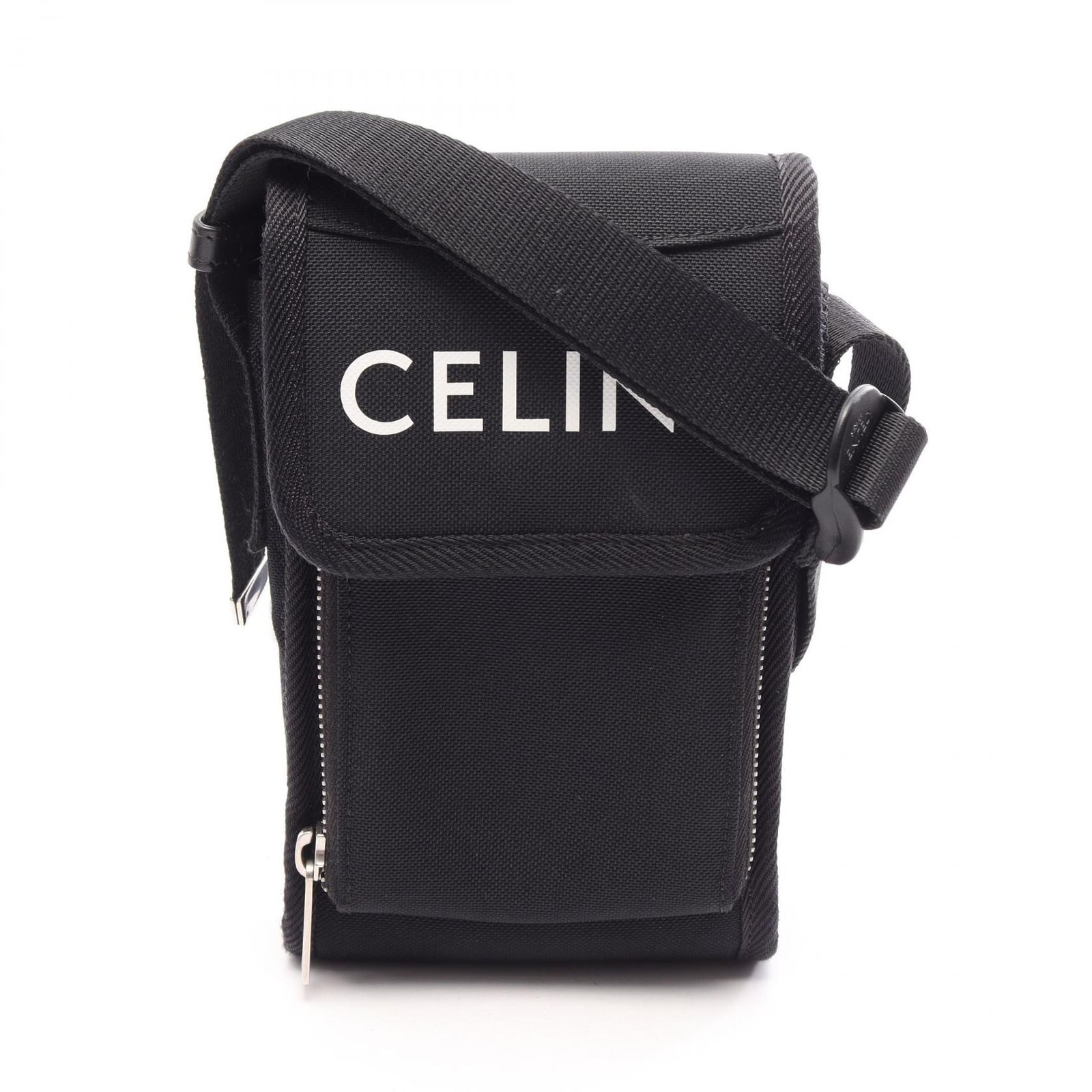 セリーヌ CELINE ショルダーバッグ トレッキング モバイルポーチ 10K032EIY ブラック/ホワイト キャンバス トレッキング モバイルポーチ メンズ Used A 58,190円