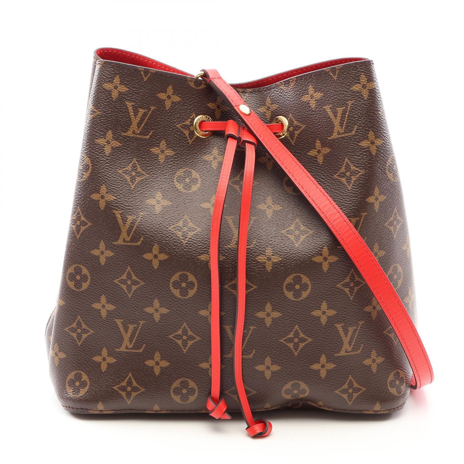 ルイ・ヴィトン LOUIS VUITTON ショルダーバッグ ネオノエ M44021 コクリコ PVCコーティングキャンバス レザー ネオノエ レディース Used A