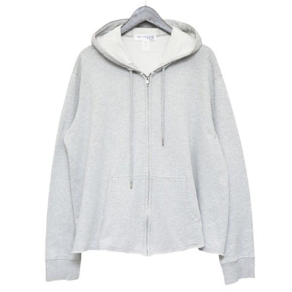COMME des GARCONS SHIRT BOY　コム デ ギャルソンシャツ ボーイ　Cotton pile plain cotton rib with logo print　バックプリントジップパーカー　スウェット　8054000252701