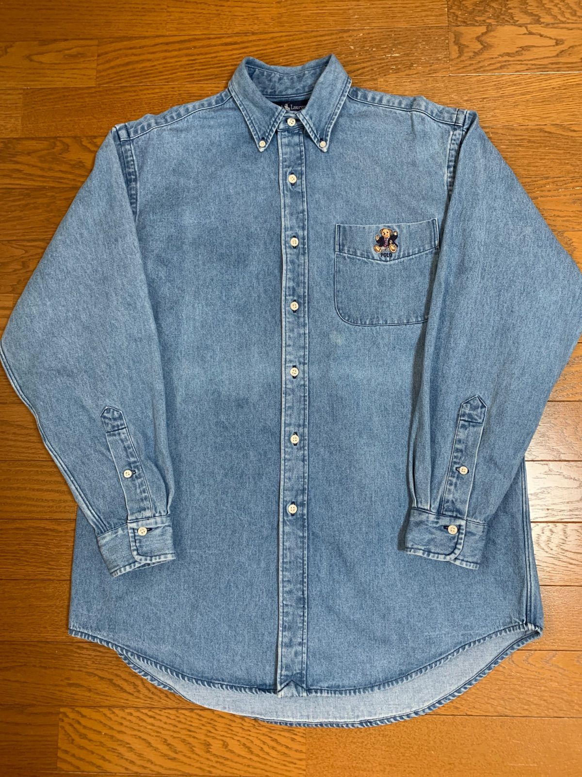 Ralph Lauren ポロベアーデニムボタンダウンシャツ Mサイズ