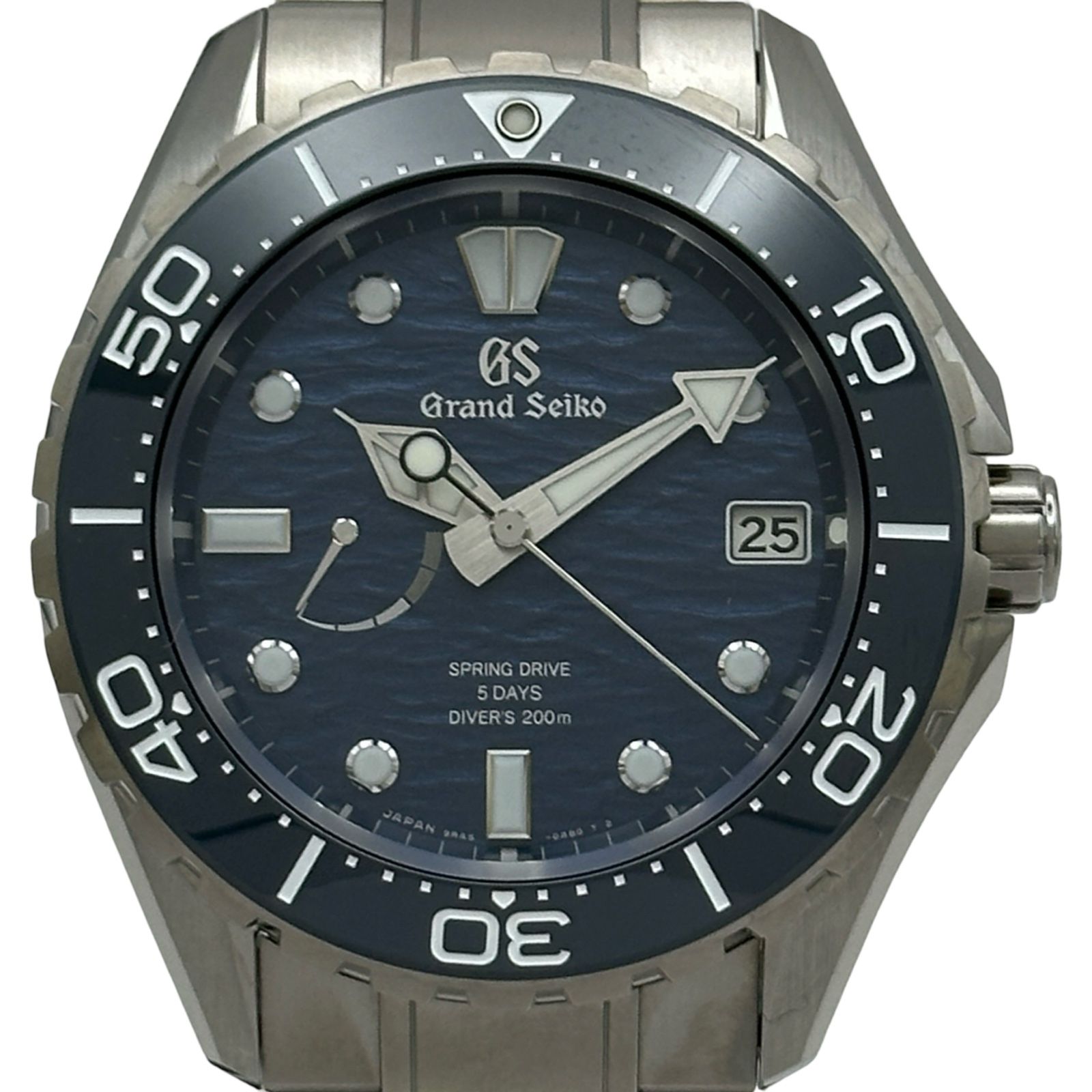 グランドセイコー Grand Seiko エボリューション9 コレクション スプリングドライブ SLGA023(9RA5-0AC0) ブルー チタン 自動巻き メンズ 腕時計
