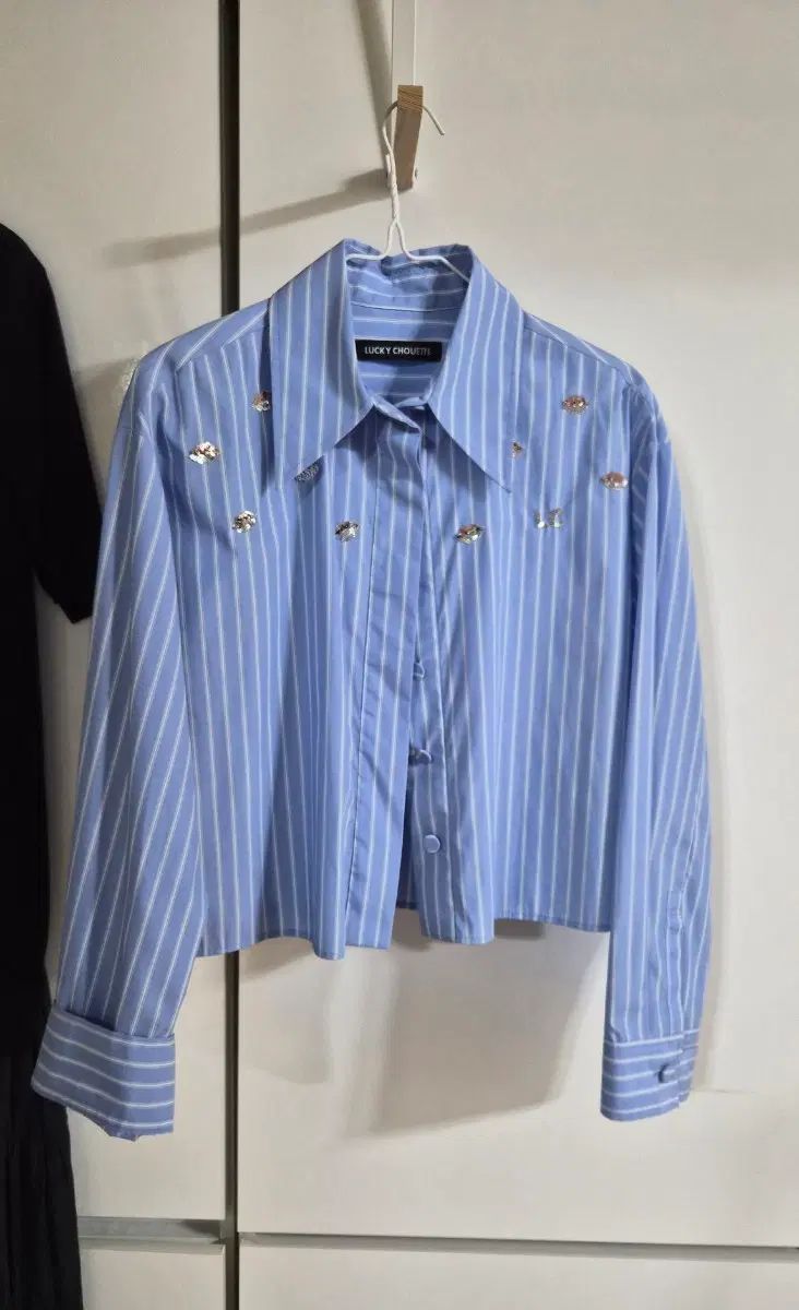 LUCKY CHOUETTE ラッキーシュエトゥ ストライプ シャツ ブルー