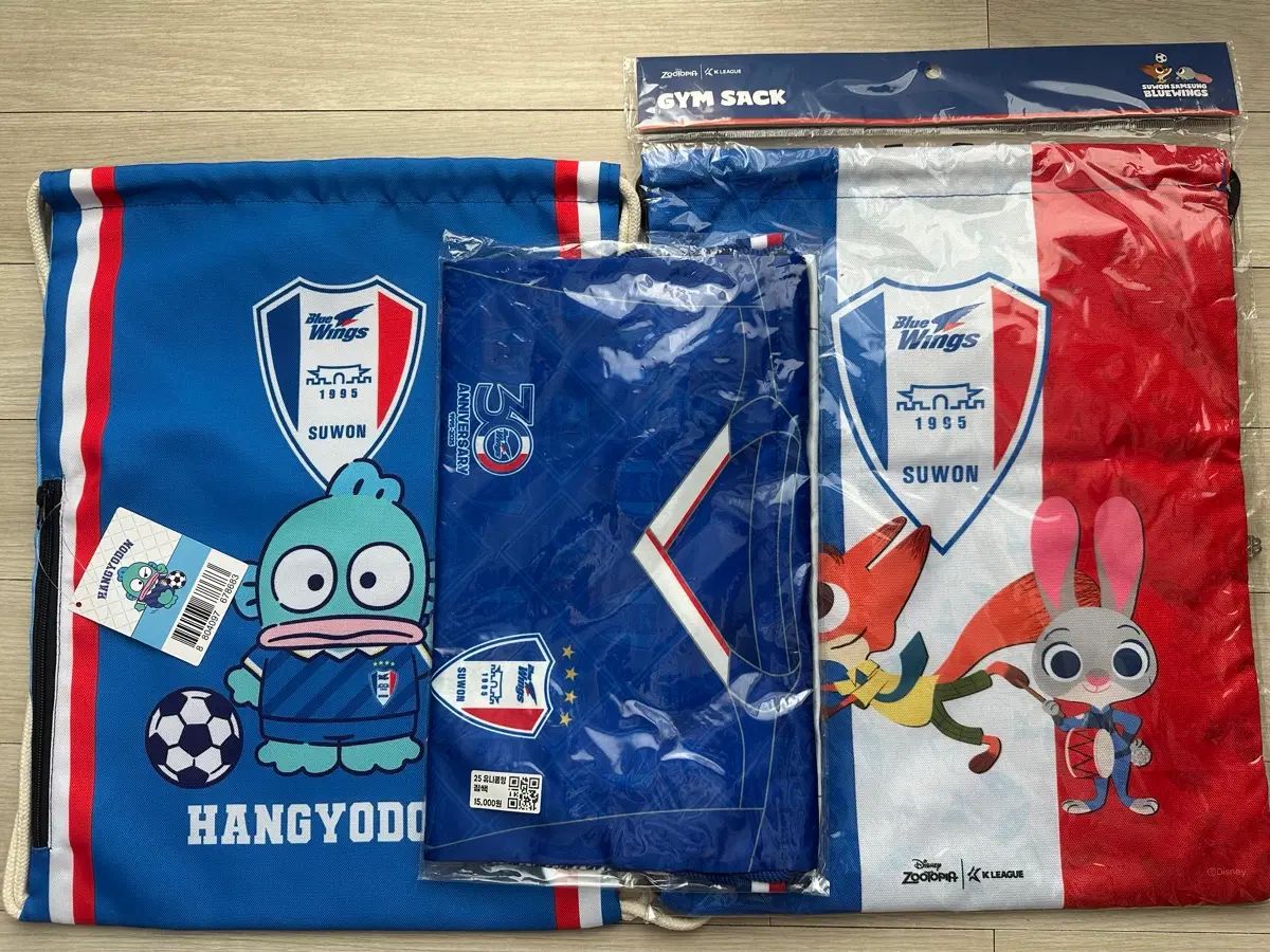 水原三星ブルーウィングス ジムバッグ まとめ出品