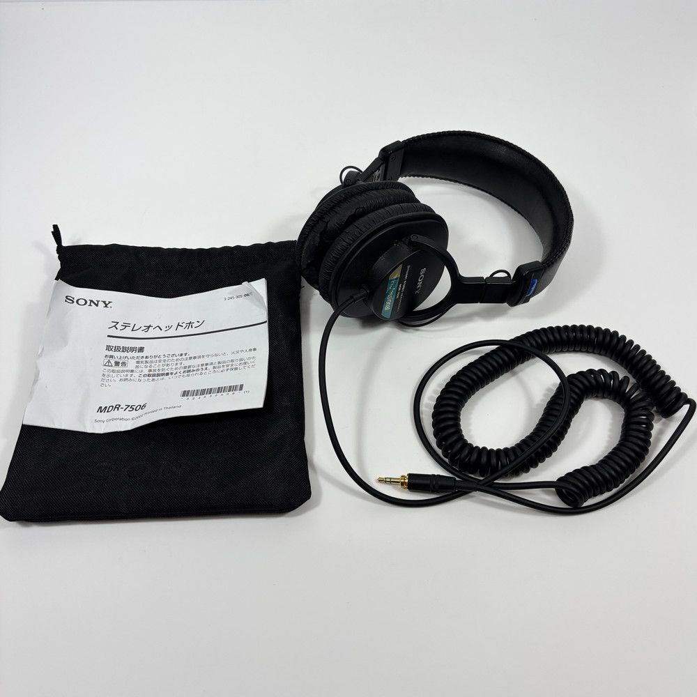 1366◆ヘッドフォン ダイナミックステレオヘッドホン MDR-7506 SONY 動作確認済み