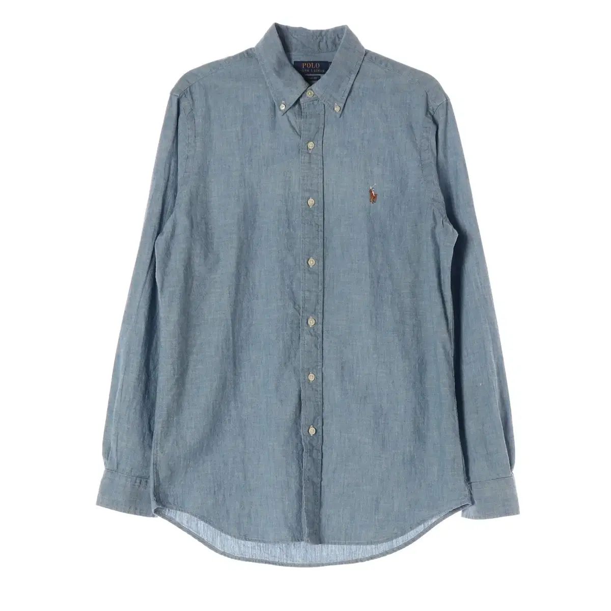 ポロ ラルフ ローレン 24FW クラシックフィット シャンブレー ボタンダウン シャツ ストーン Indigo