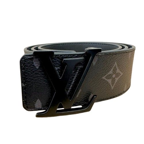 ♪Louis Vuitton ルイヴィトン モノグラム・エクリプス サンチュール M0449 ベルト レザー ブラック メンズ