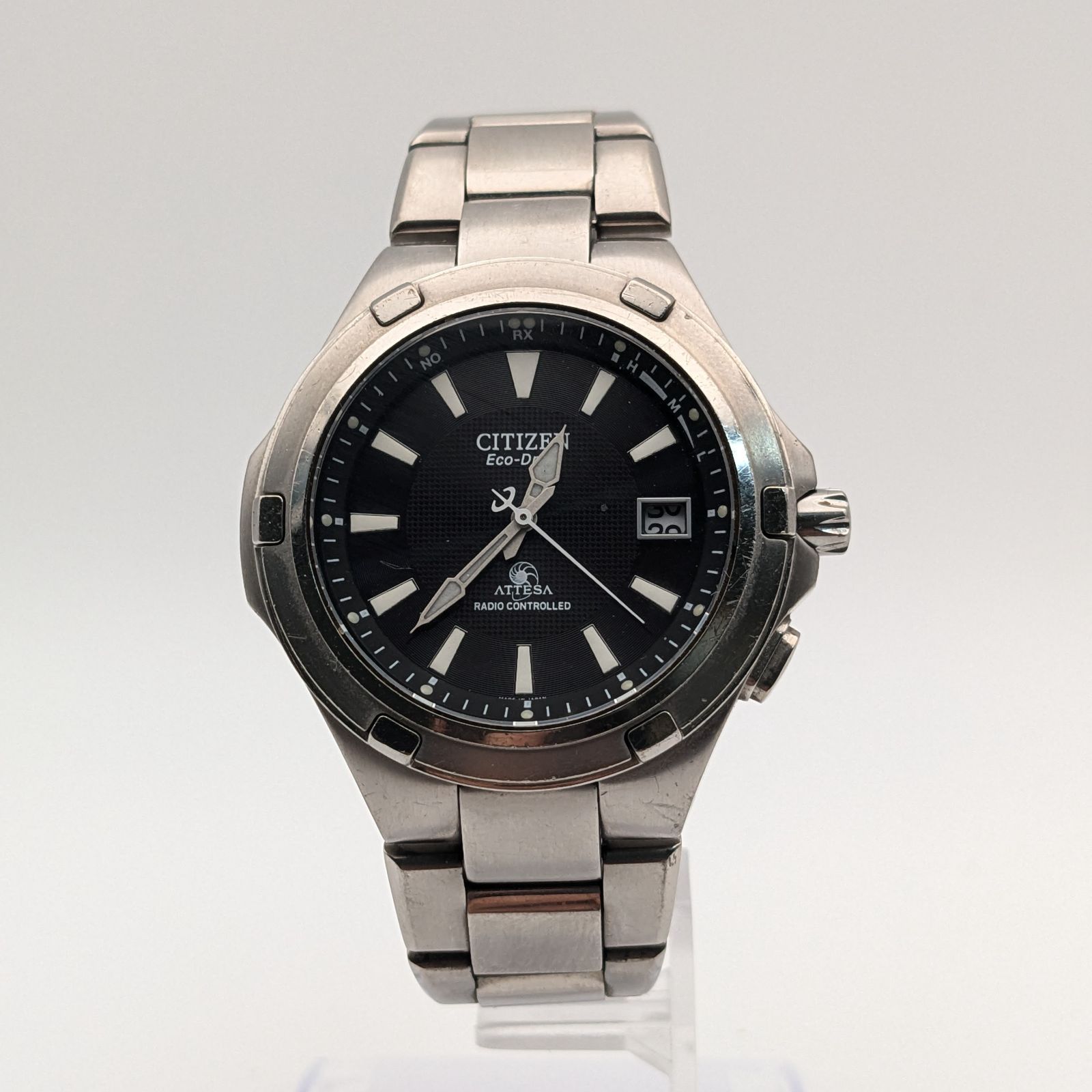 稼働 現状品】CITIZEN ATTESA H410-T003907 エコドライブ 電波ソーラー 