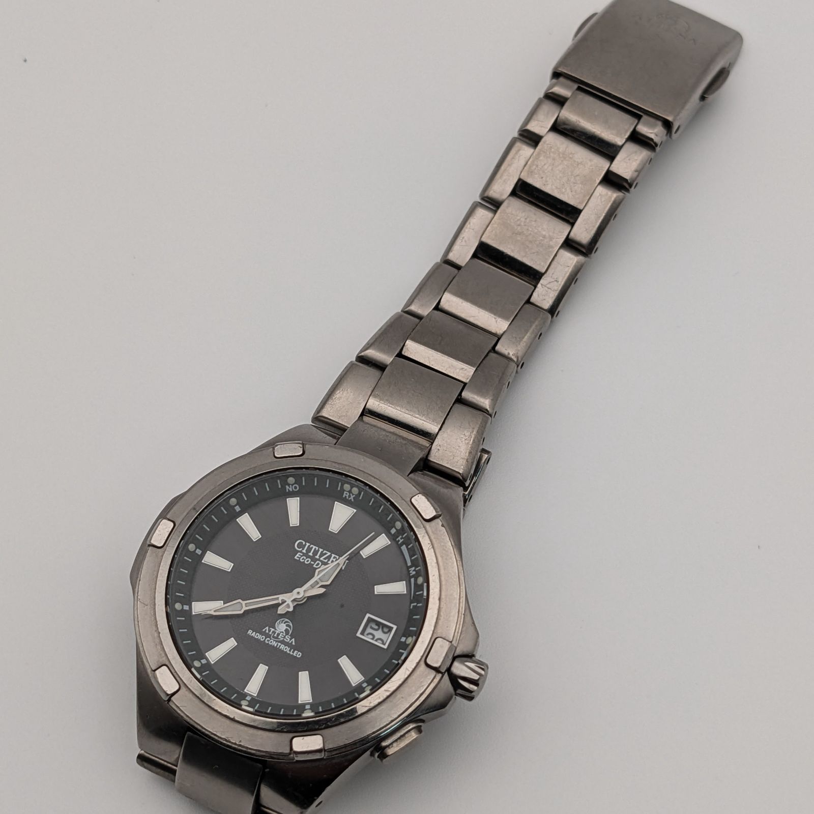 稼働 現状品】CITIZEN ATTESA H410-T003907 エコドライブ 電波ソーラー 