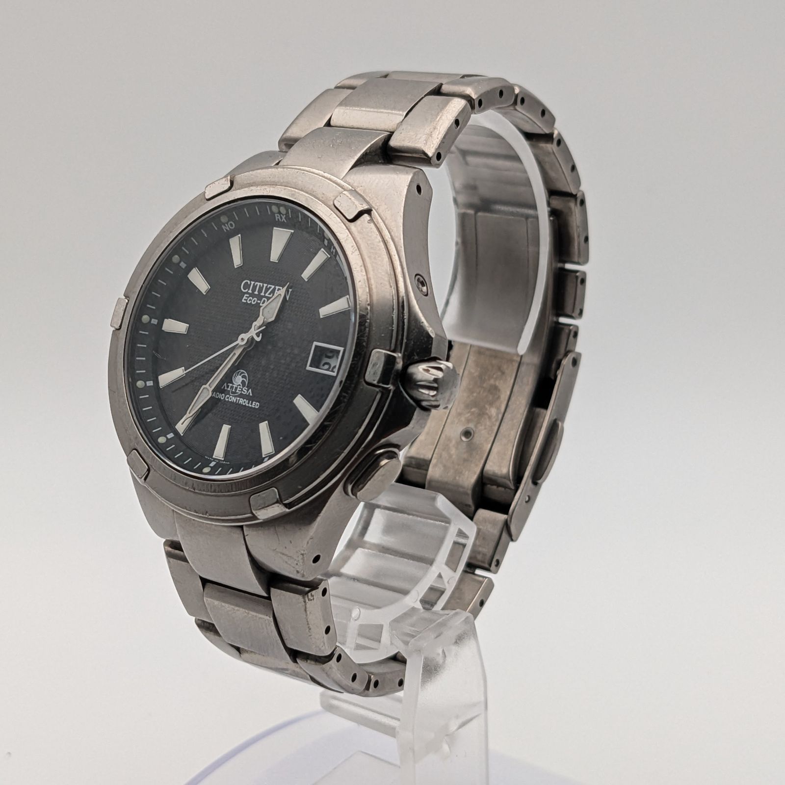 稼働 現状品】CITIZEN ATTESA H410-T003907 エコドライブ 電波ソーラー 