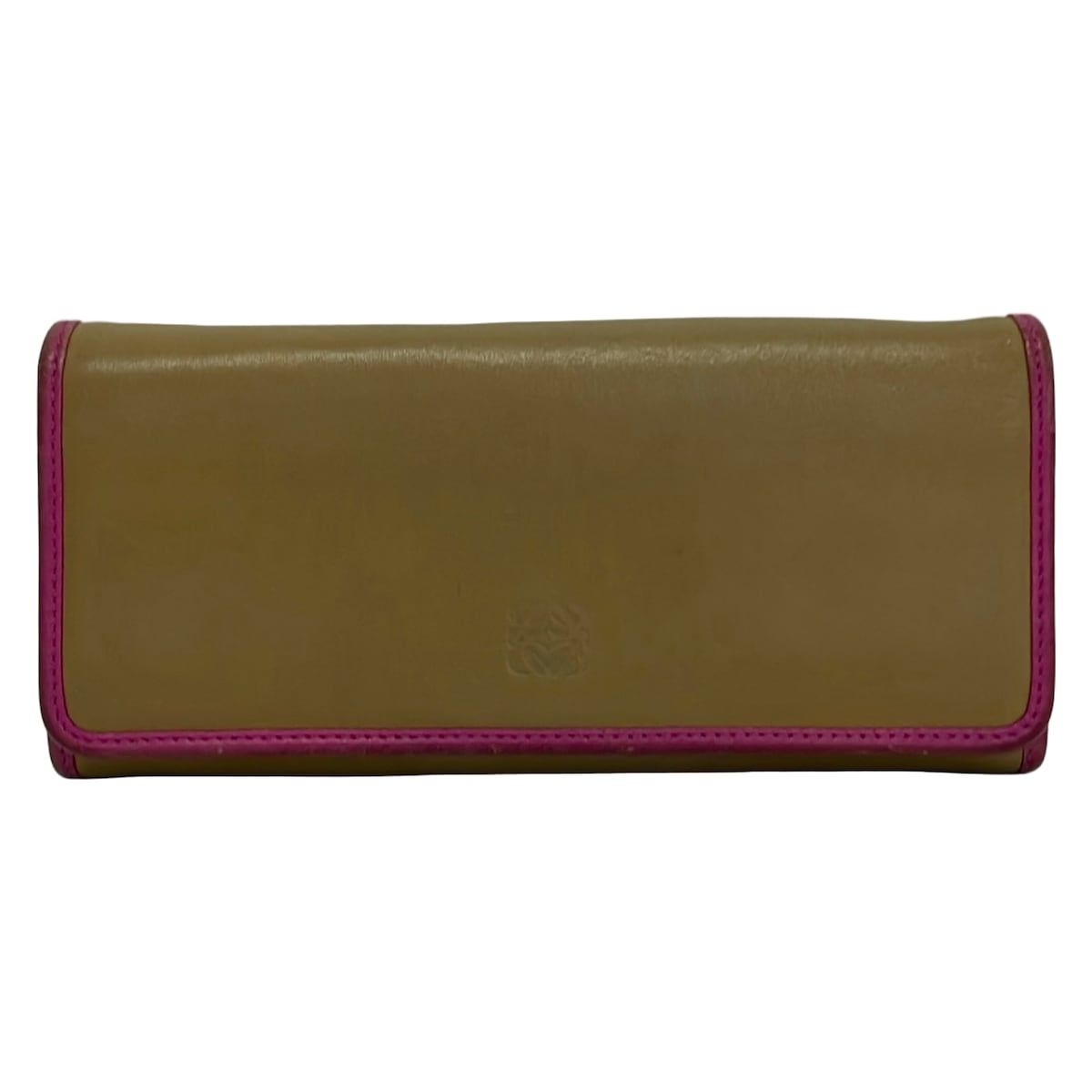 LOEWE(ロエベ) 長財布美品 - ライトブラウン×ピンク レザー