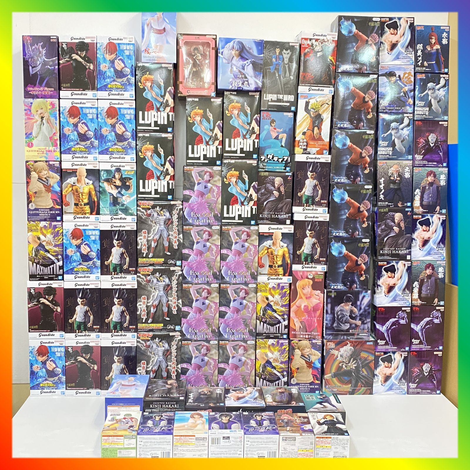 ▲【4個口発送】 コミック・アニメ フィギュア まとめ 超大量 ルパン 呪術廻戦 ハンターハンター 他 ※箱ダメージ品含む 未開封品 smtketc098684