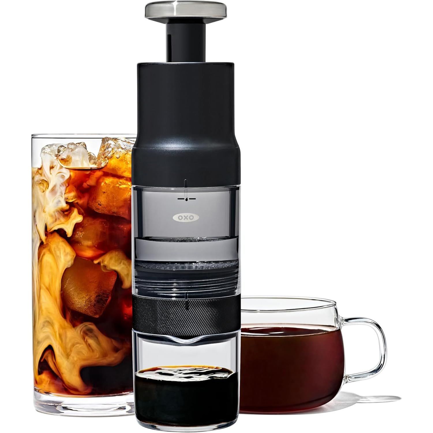 OXO オクソー クイック 濃縮 コーヒー メーカー 水出し コーヒー ボトル 軽量 持ち運び可能 5分で作れる 一度に4杯分pms 3b6a54c6