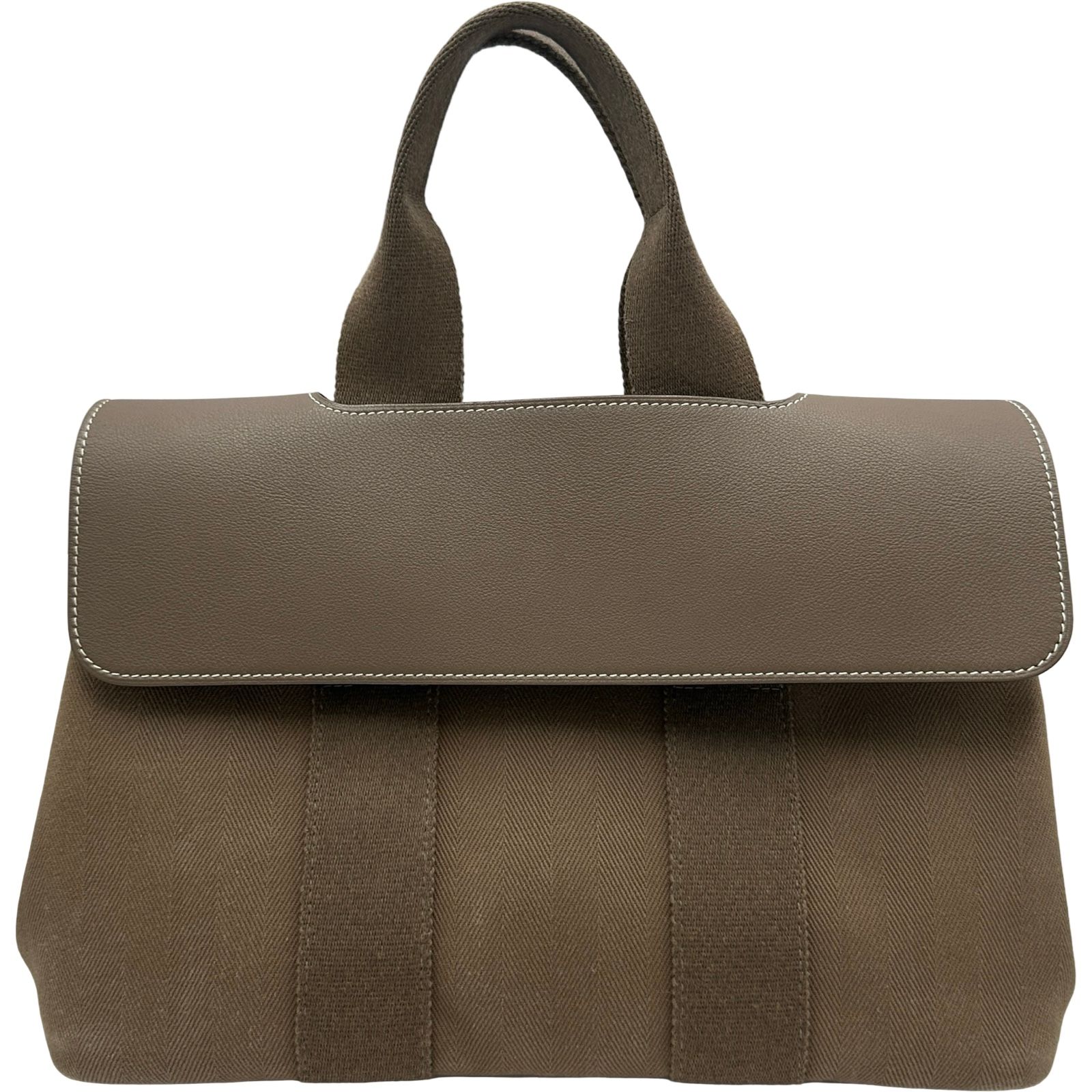 エルメス HERMES ヴァルパライソPM □P刻印 エトゥープ トワル レディース ハンドバッグ