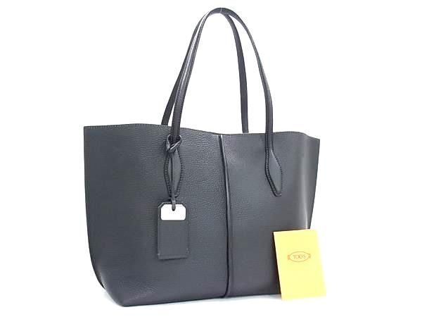 TOD'S トッズ トートバッグ ジョイ レザー ブラック TODS トッズ ハンドバッグ ジョイ ブラック レザー レディース 美品
