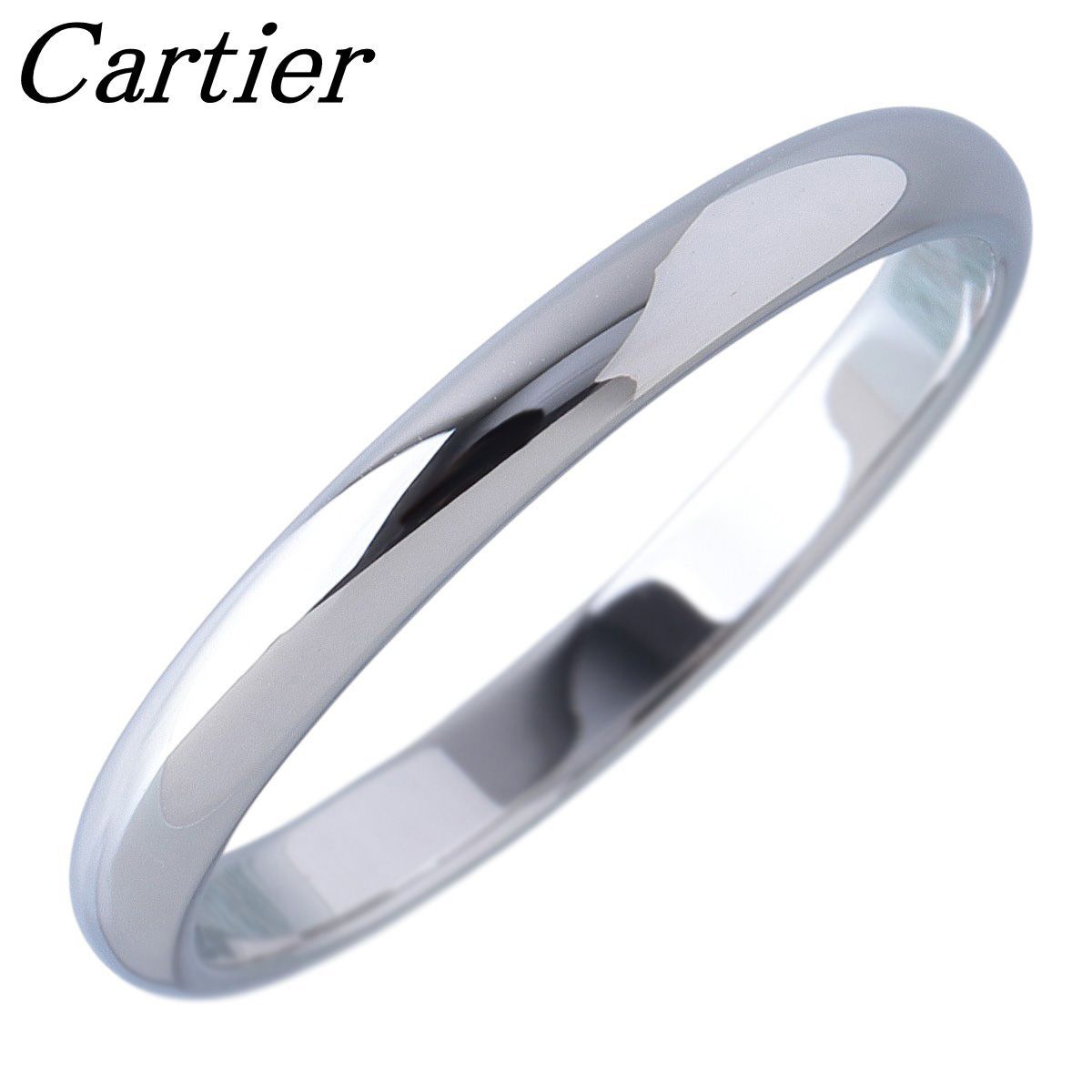 カルティエ 1895 ウェディング リング #53 幅2.4mm Pt950 新品仕上げ済 Cartier【26974】 32,487円