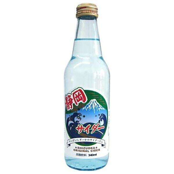 木村飲料 静岡サイダー 340ml瓶×20本入×(2ケース)| 送料無料 炭酸飲料 サイダー 瓶 ストック ドリンク ソーダ ケース買い まとめ買い 業者 仕入れ 大量 ジュース 備蓄 炭酸水