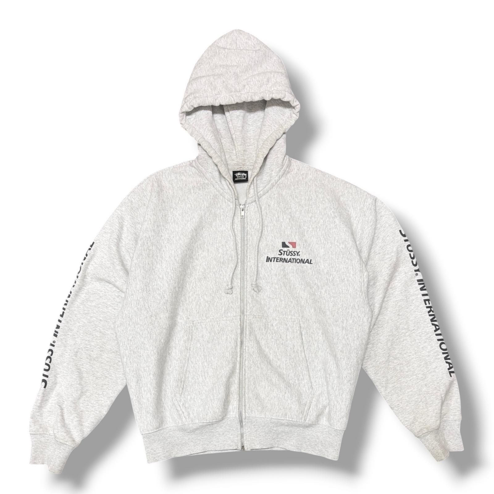 参考上代25850円 STUSSY 25AW International Zip Hoodie ジップフーディー スウェットパーカー ステューシー ホワイト M （20528M） 6,497円