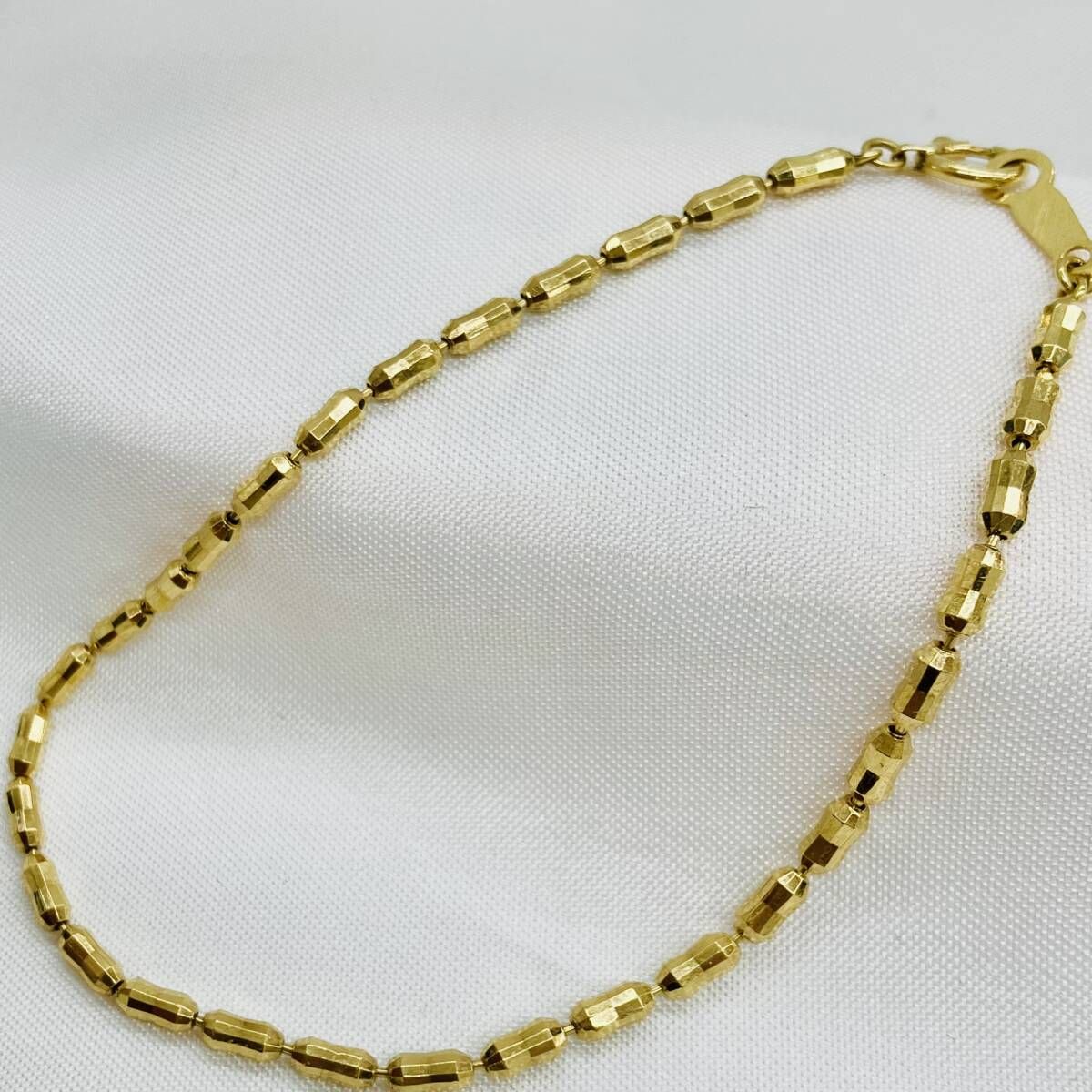 【18金】K18 17.5cm 総重量4.2g ブレスレット ゴールドアクセサリー