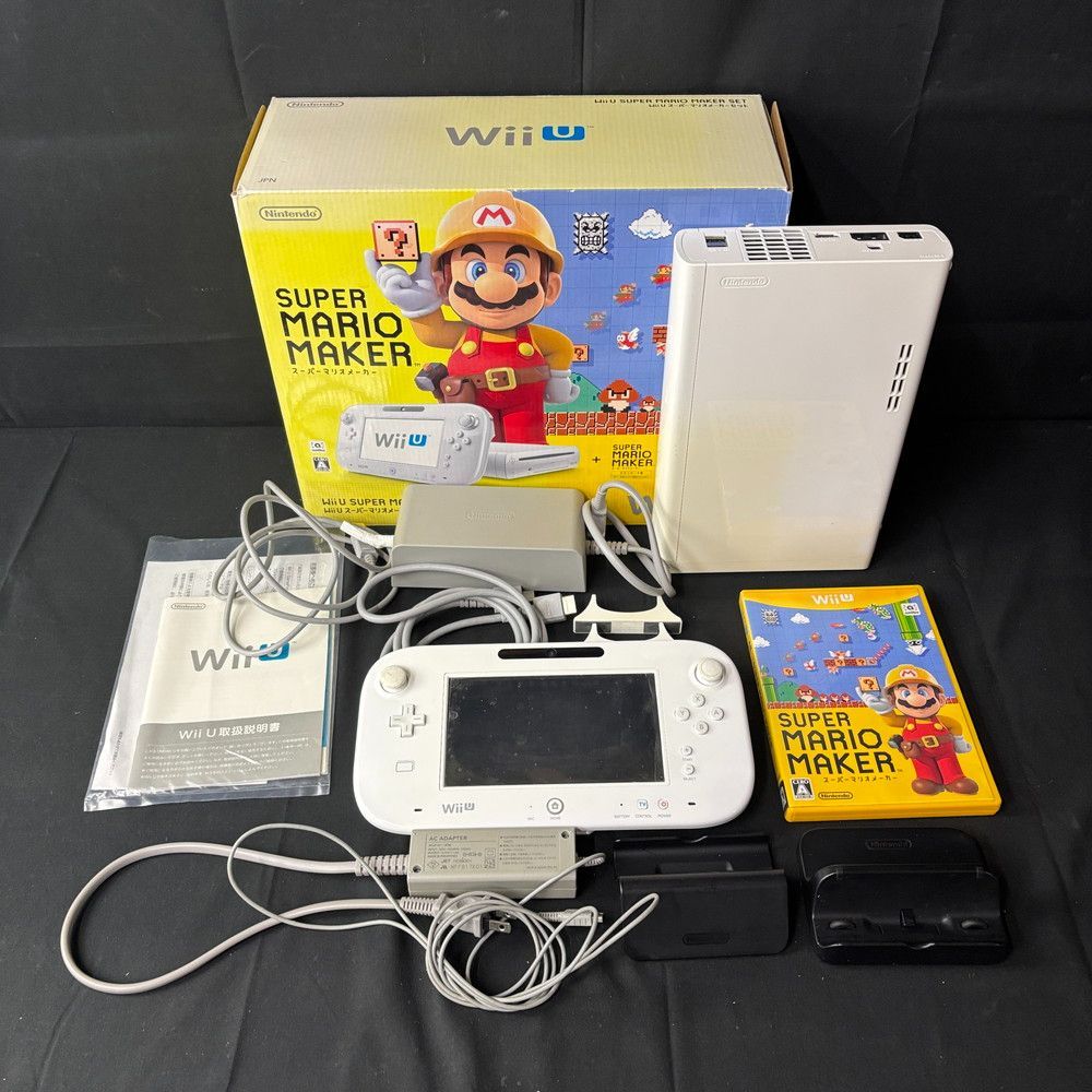 1382◆ゲーム機 WiiU スーパーマリオメーカーセット WUP-101、WUP-010 32GB 任天堂
