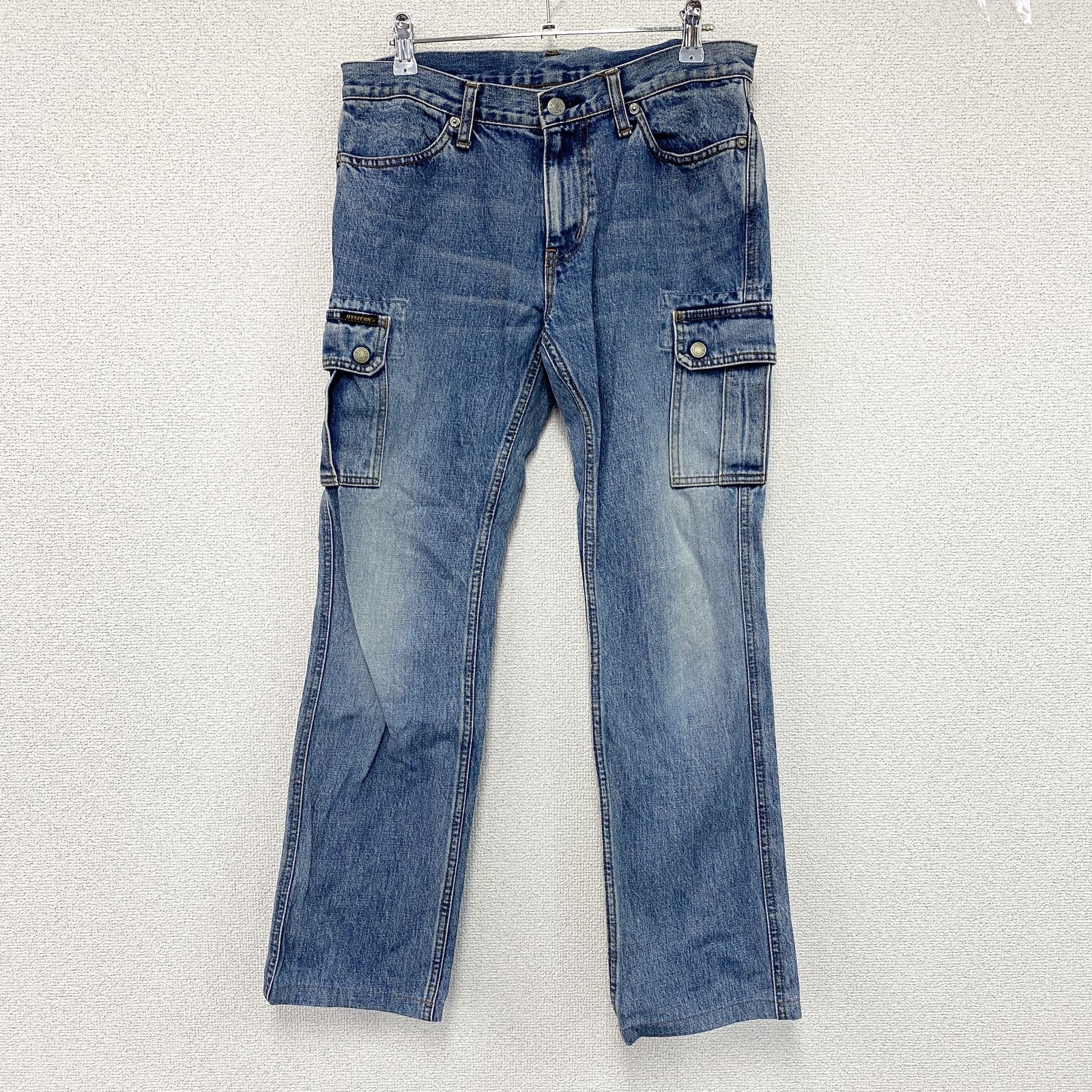 Hysteric Glamour　ヒステリックグラマー　デニムカーゴパンツ/ジーンズ　ジップフライ　インディゴ　Fサイズ　古着