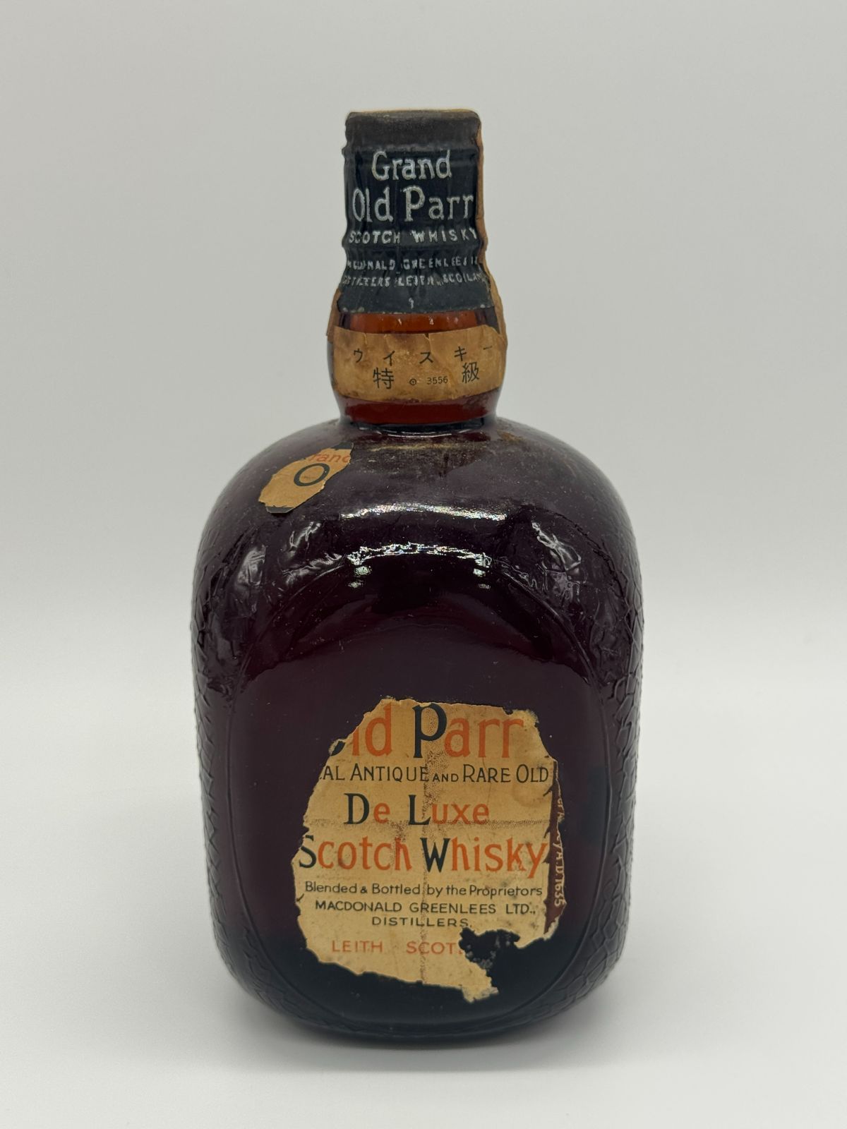 Grand Old Parr グランドオールドパー デラックス 760ml 43% ティンキャップ 特級表示 ウイスキー スコッチ 古酒 1960年代流通 未開栓 リアルアンティーク レアオールド
