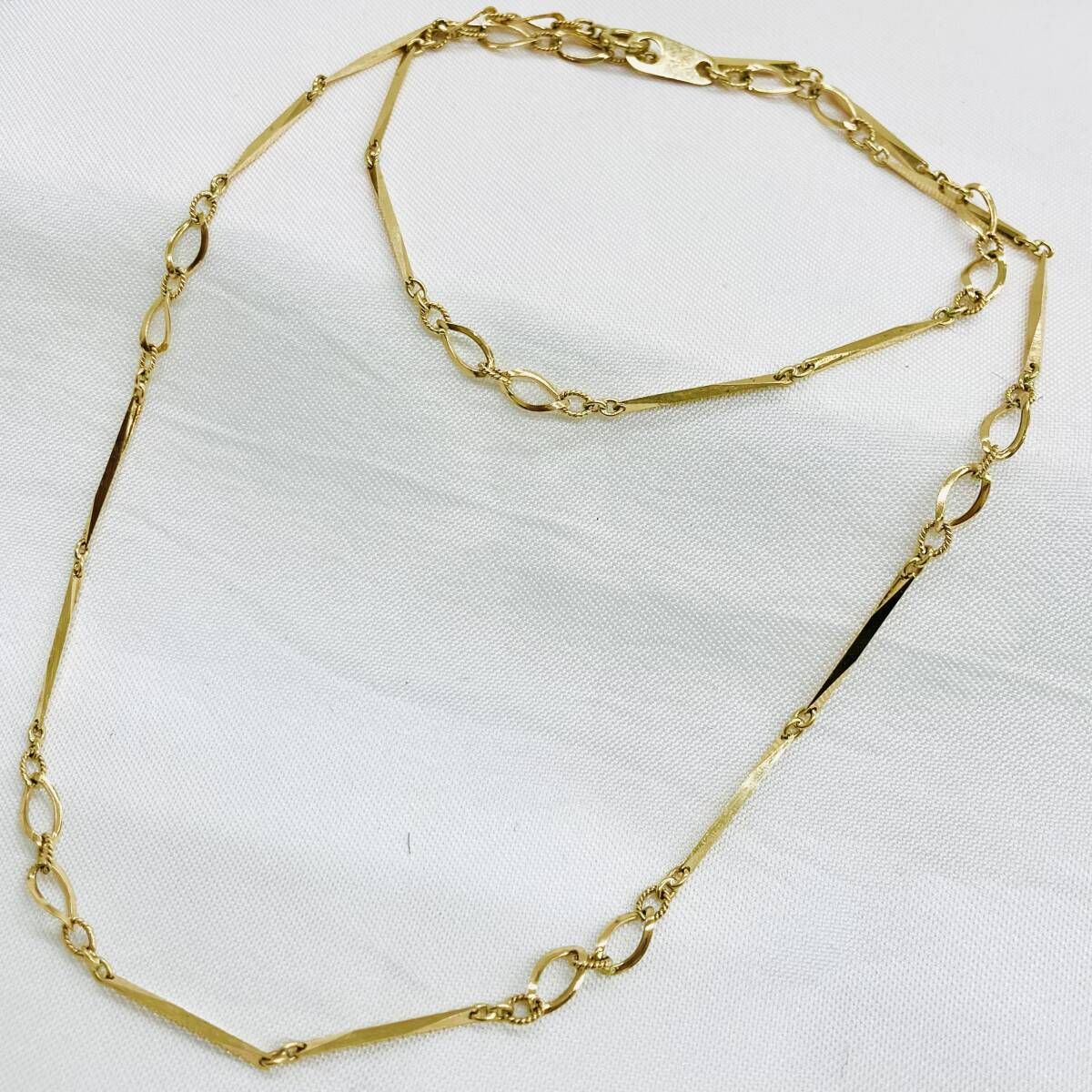 【18金】K18 ネックレス 総重量4.6g 43cm ゴールドアクセサリー チェーン