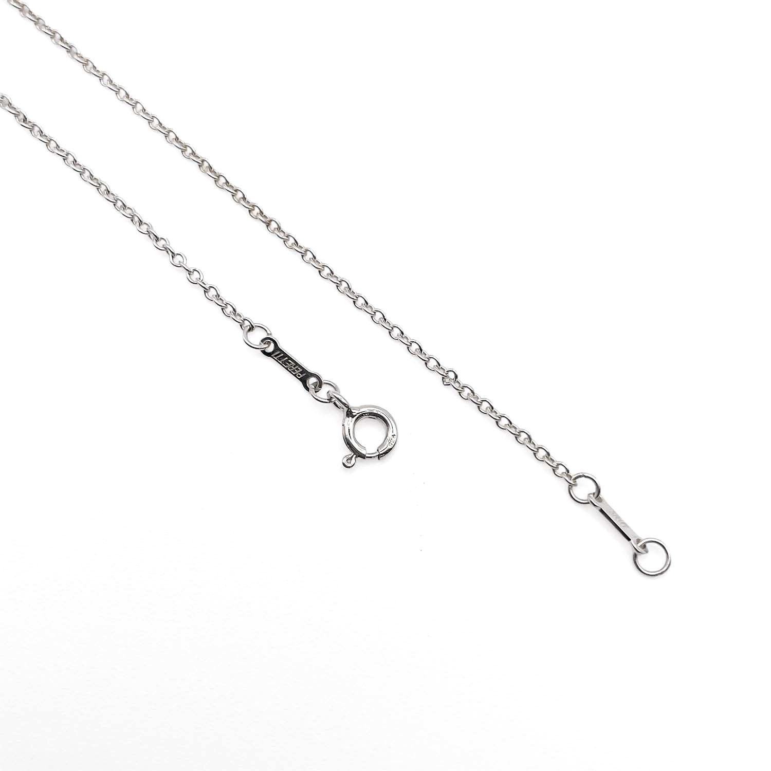 TIFFANY&Co. ティファニー オープンハート エルサペレッティ スリー トリプル 3連 ネックレス SV925 シルバー 新品仕上済 レディース 【中古】
