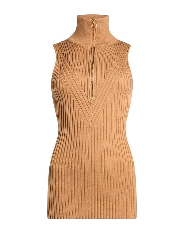 エリカ・カヴァリーニ レディース アウター カーディガン ファスナー付きニット ERIKA CAVALLINI Camel キャメル 26,520円