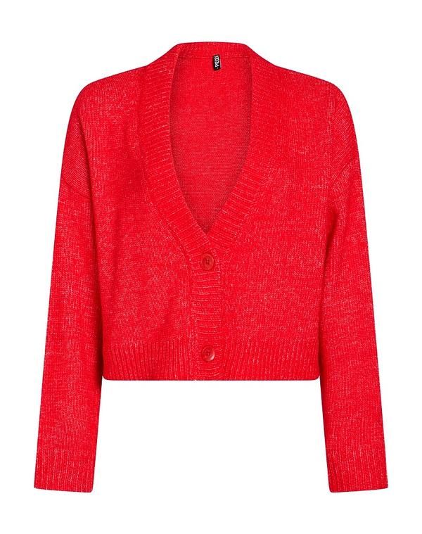 ピーシーズ レディース アウター カーディガン PIECES Tomato Red レッド 10,715円