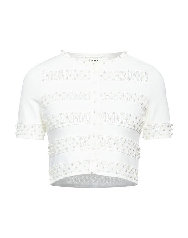 サンドロ レディース アウター カーディガン SANDRO White ホワイト 36,270円