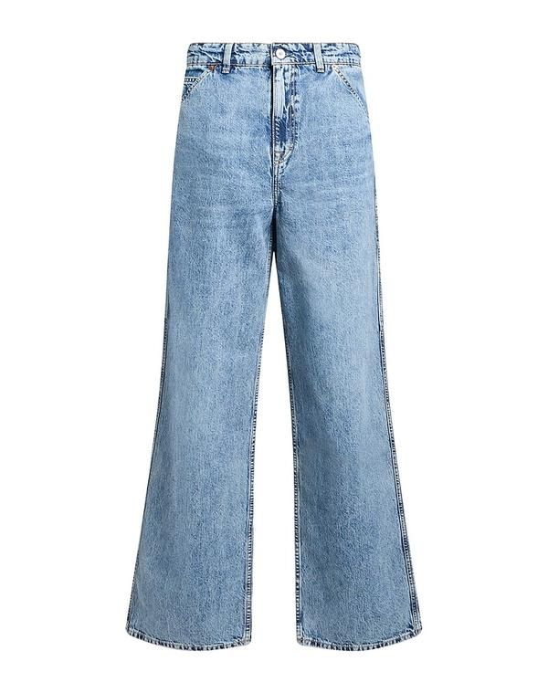 アワーレガシー レディース ボトムス デニムパンツ フレアワイドレッグ OUR LEGACY Blue ブルー