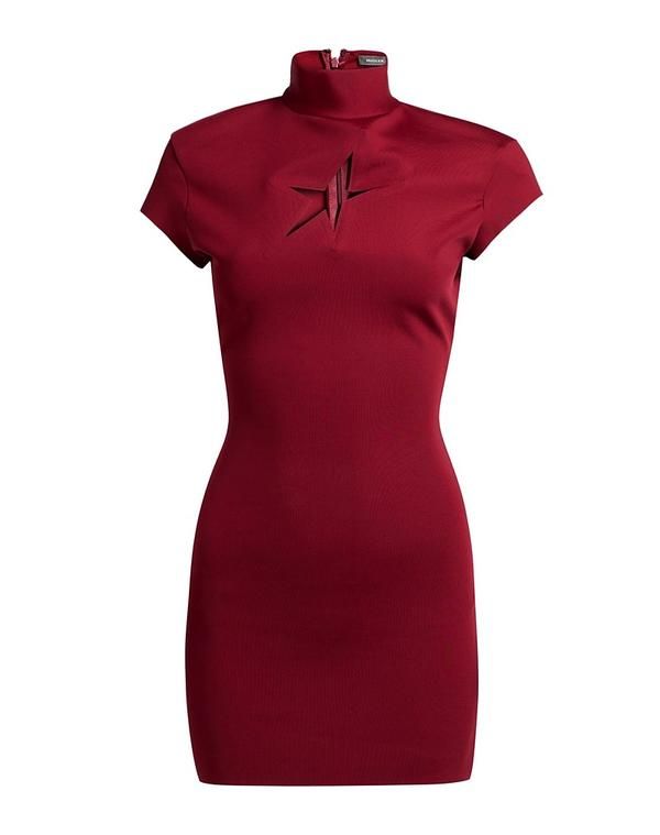 マグラー レディース トップス ワンピース チューブドレス MUGLER Bordeaux