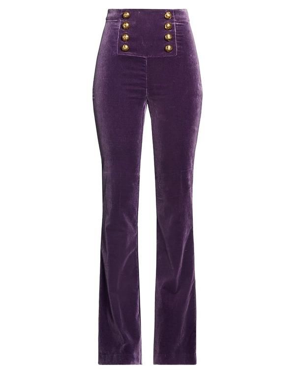 エリザベッタフランキ レディース ボトムス カジュアルパンツ ELISABETTA FRANCHI Dark Purple パープル