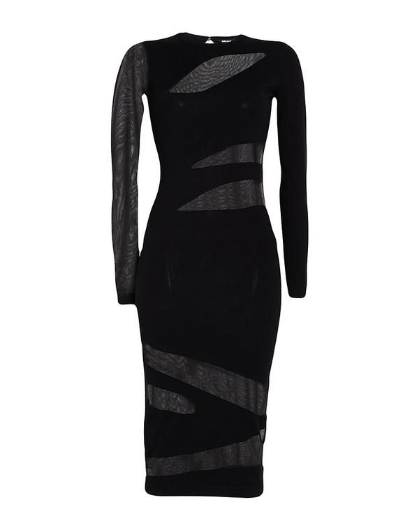 未使用★jast cavalli★ジャストカヴァリ★ワンピース★ストレッチ★黒 ジャストカバリ レディース トップス ワンピース JUST CAVALLI Black
