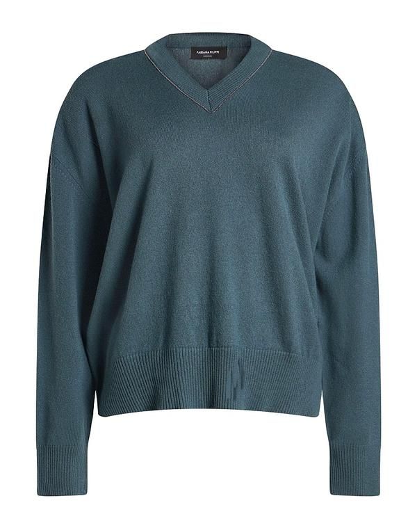 ファビアナ フィリッピ レディース アウター カーディガン カシミヤニット FABIANA FILIPPI Deep Teal ティール