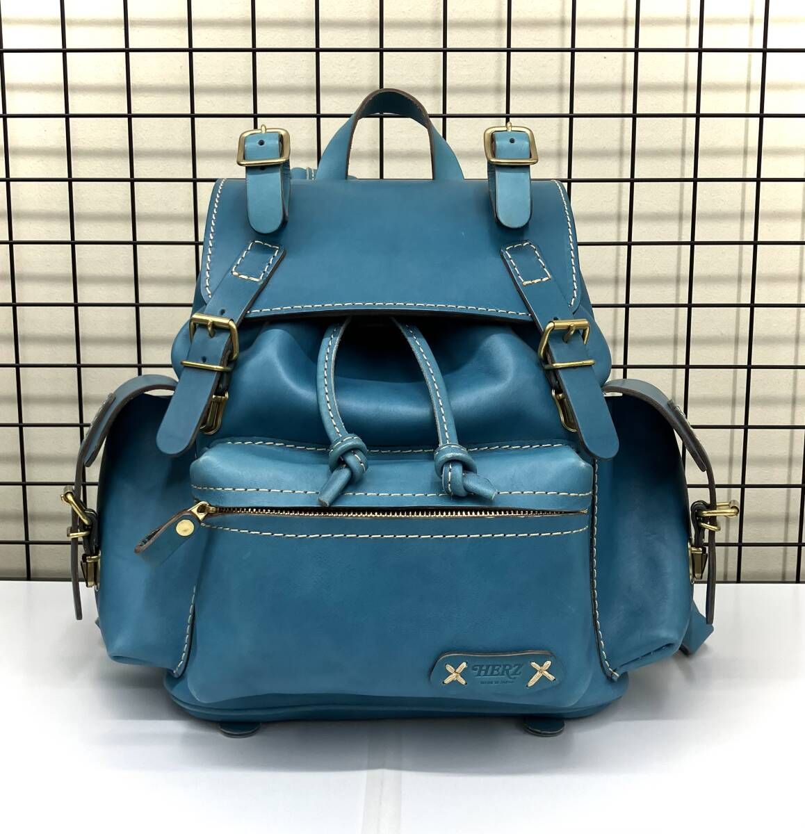 HERZ / ヘルツ / オールドスタイルピクニックリュック / セルリアンブルー / レザー 29,257円
