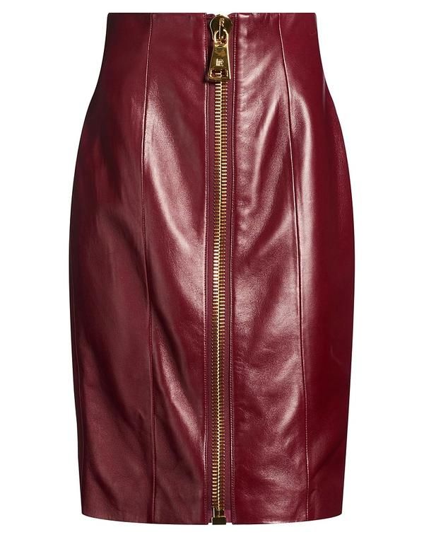 バルマン レディース ボトムスカート BALMAIN Bordeaux