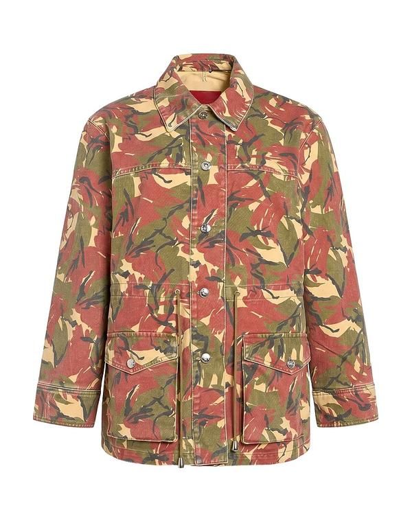 ラバンヌ レディース アウター ジャケット・ブルゾン デニムブルゾン RABANNE Military Green グリーン