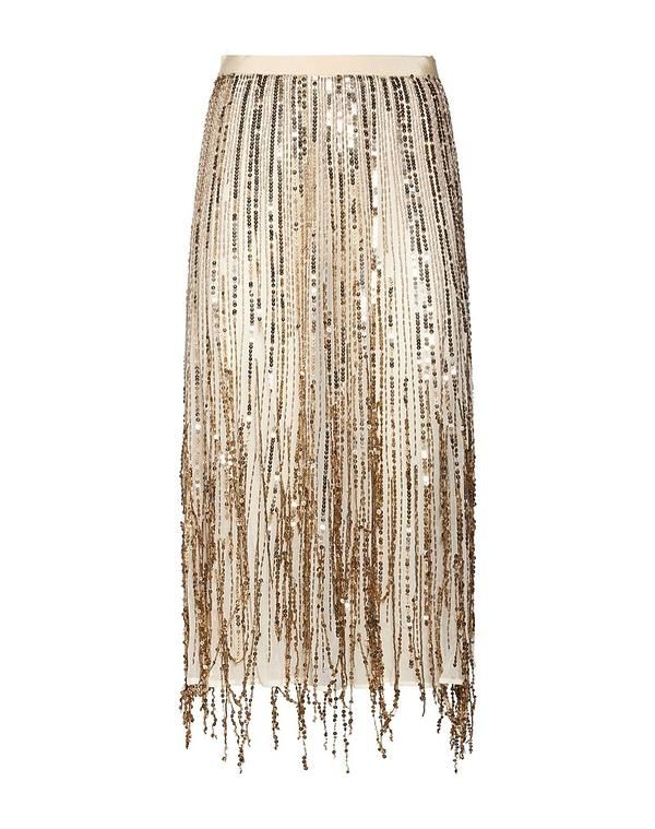 エリザベッタフランキ レディース ボトムスカート ELISABETTA FRANCHI Off White オフホワイト