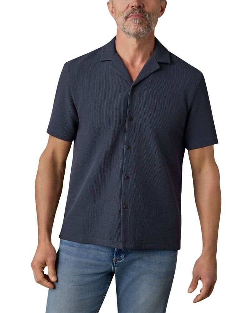 ファレティ メンズ トップス シャツ Faherty Oasis Camp Shirt Granite Navy ネイビー
