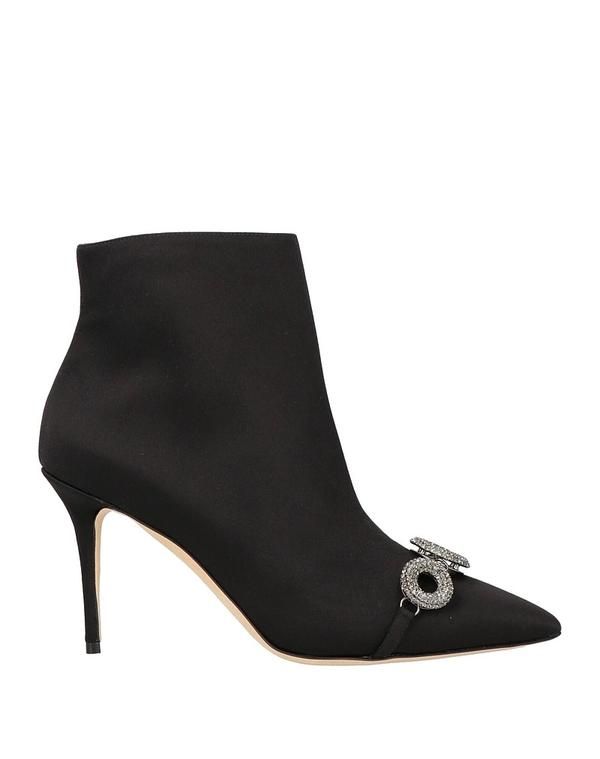 マノロ ブラニク レディース シューズ ブーツ・レインブーツ ショートブーツ MANOLO BLAHNIK Black ブラック